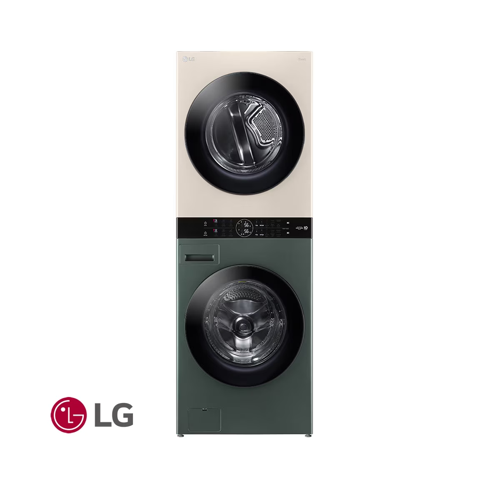 Torre de Lavado Eléctrica LG 25 kgs WashTower™ Beige / Verde WK25GBS6E