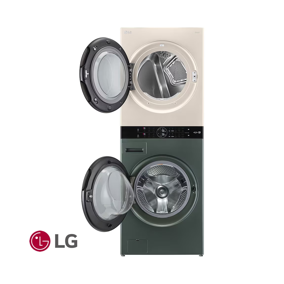 Torre de Lavado Eléctrica LG 25 kgs WashTower™ Beige / Verde WK25GBS6E