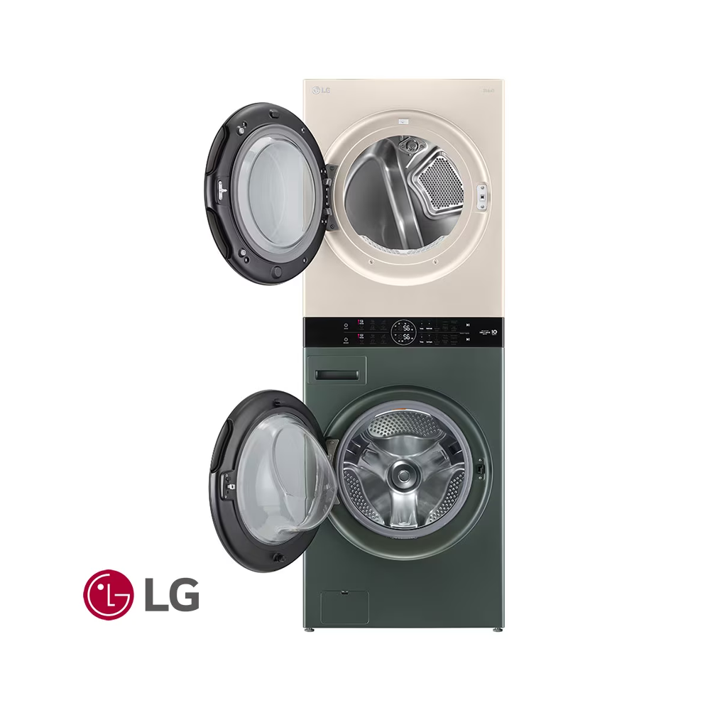 Torre de Lavado Eléctrica LG 25 kgs WashTower™ Beige / Verde WK25GBS6E