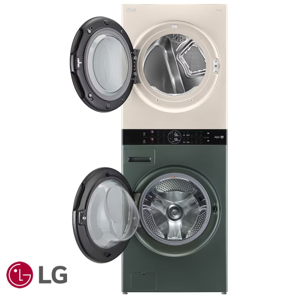 Torre de Lavado Eléctrica LG 25 kgs WashTower™ Beige / Verde WK25GBS6E