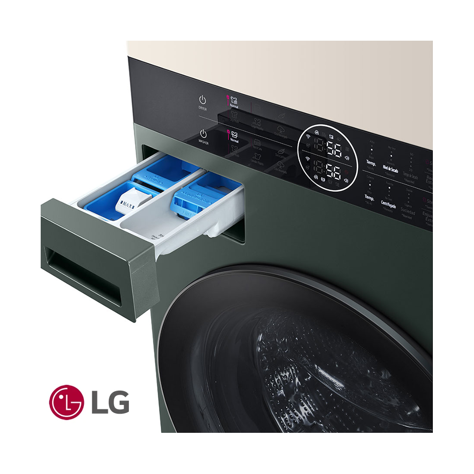 Torre de Lavado Eléctrica LG 25 kgs WashTower™ Beige / Verde WK25GBS6E