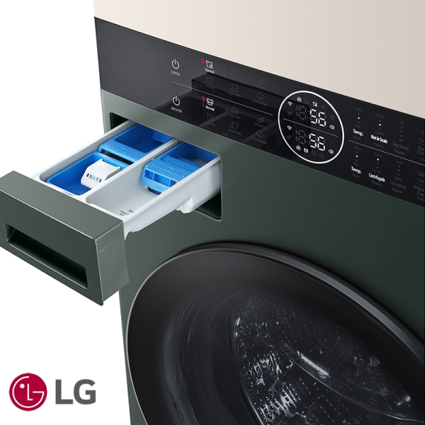 Torre de Lavado Eléctrica LG 25 kgs WashTower™ Beige / Verde WK25GBS6E