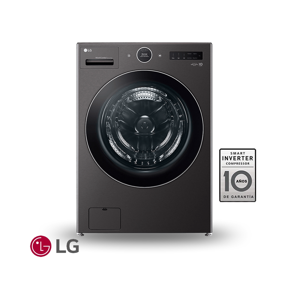 Combo Lavadora + Secadora de Gas LG 23 Kgs – 51 Lbs Inverter