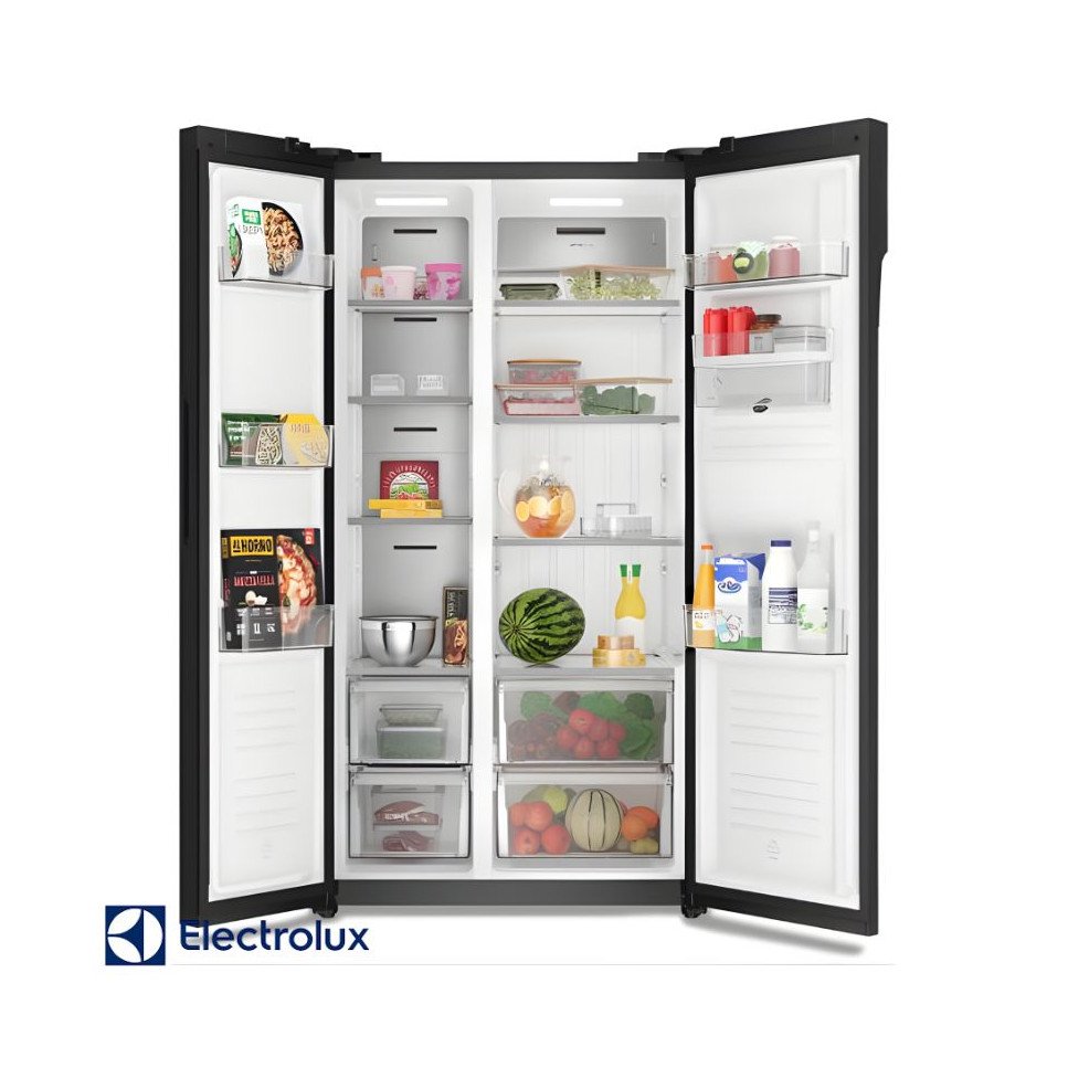 Refrigeradora Electrolux Side By Side 518 Lt Con Dispensador Black ERSA53K6HV6