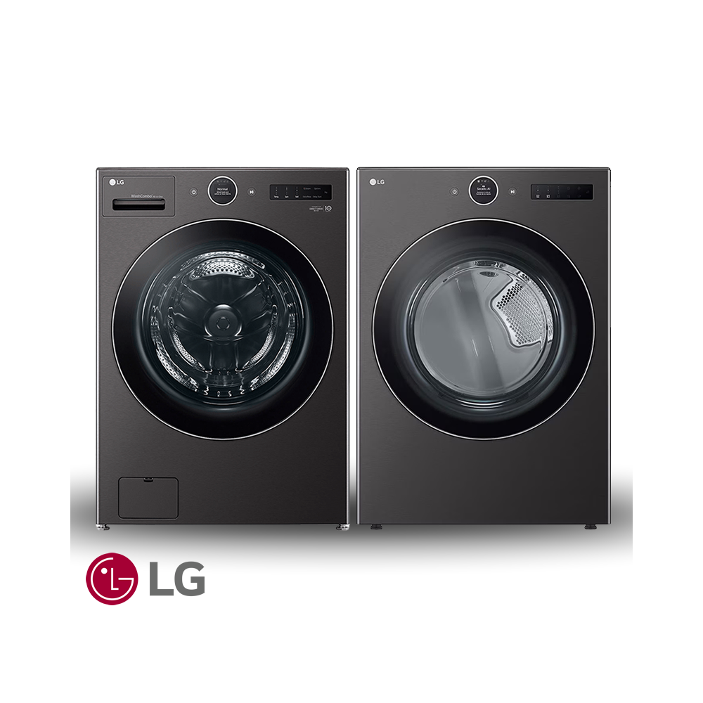 Combo Lavadora + Secadora Electrica LG 23 Kgs – 51 Lbs Inverter