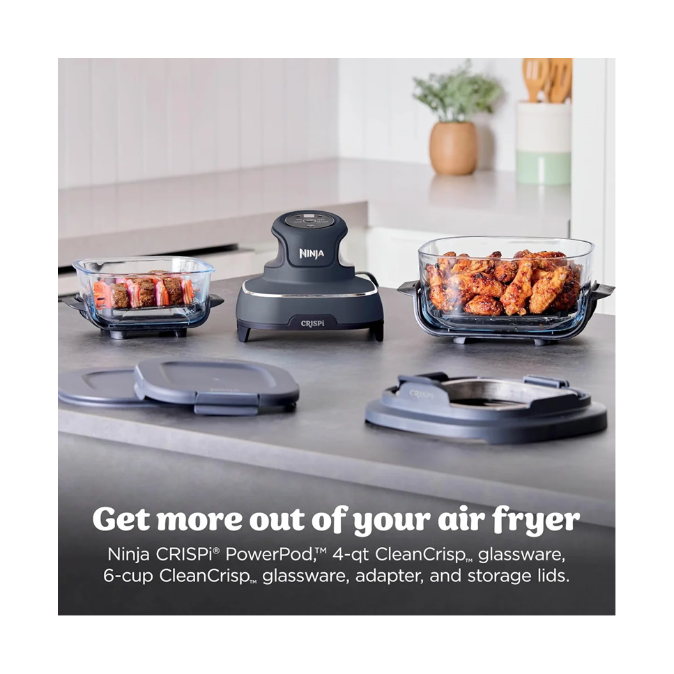 Freidora de Aire Ninja Crispi 2 Recipientes - 4 Funciones FN101GY