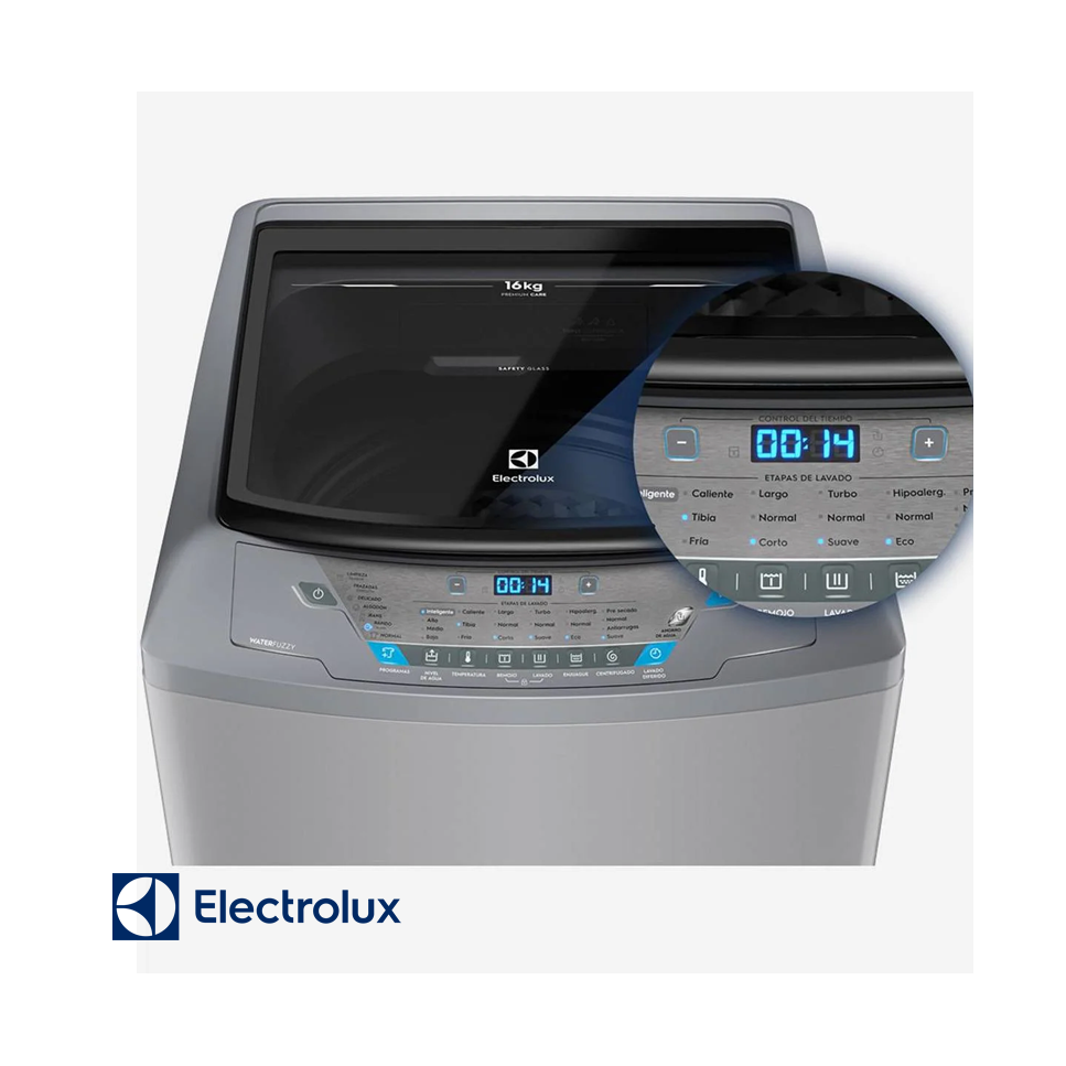 Lavadora Electrolux 16 kgs 27 Lbs Digital Sin Agitador EWIX16F6ESG