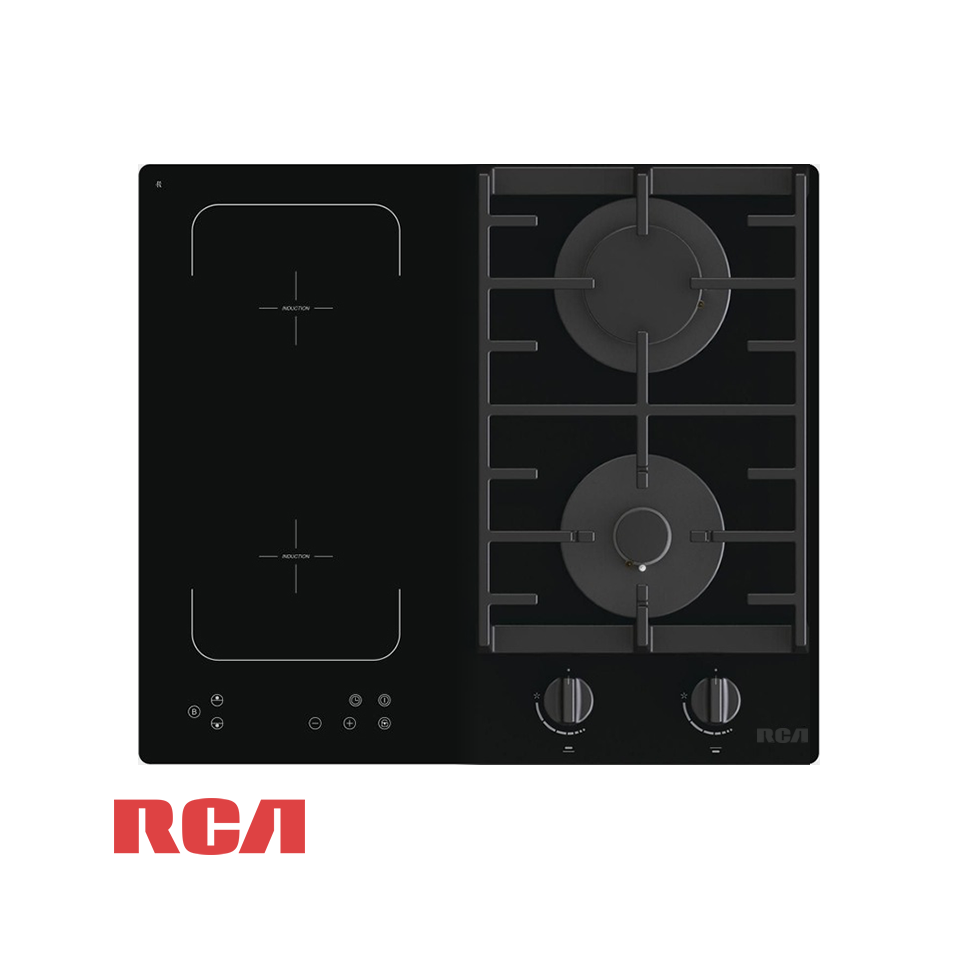 Encimera Empotrable Mixta RCA 60cm de 2 Zonas de Gas + 2 Zonas de Inducción IFG7016