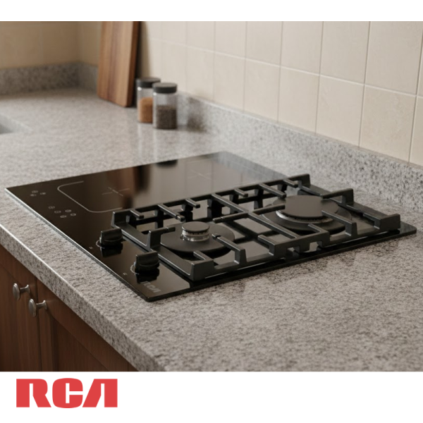 Encimera Empotrable Mixta RCA 60cm de 2 Zonas de Gas + 2 Zonas de Inducción IFG7016