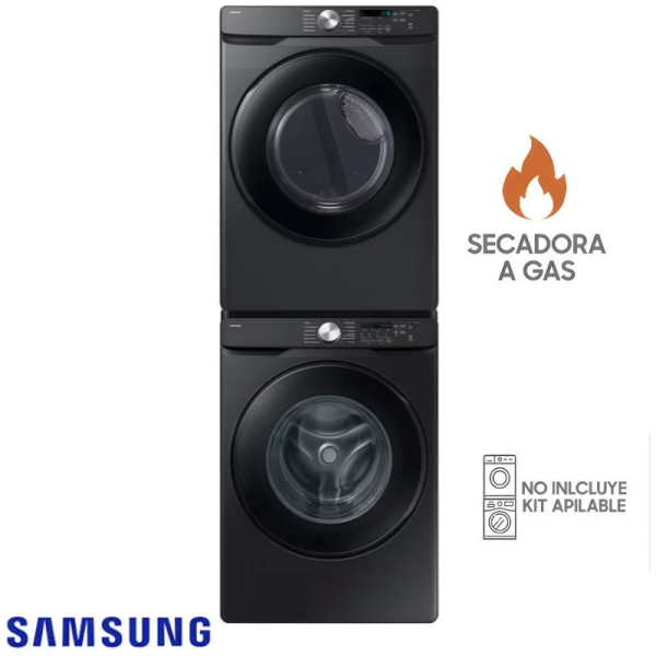 Combo LG Lavadora + Secadora Eléctrica 25 Kgs - 55 Lbs Digital Smart Inverter