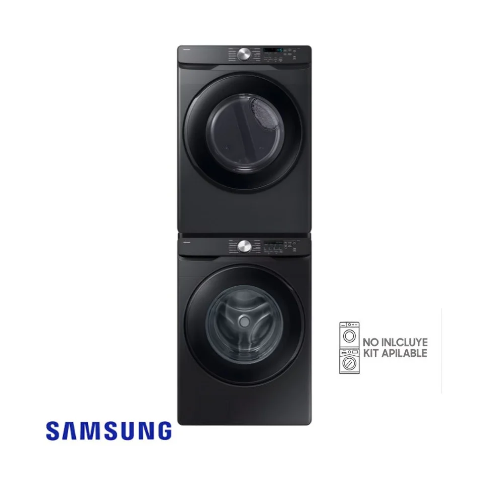 Combo Samsung Lavadora 26kgs + Secadora Electrica 24 Kgs – Inverter Full Black
