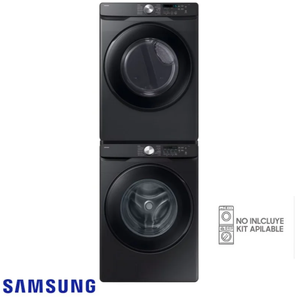 Combo LG Lavadora + Secadora de Gas 25 Kgs - 55 Lbs Digital Smart Inverter