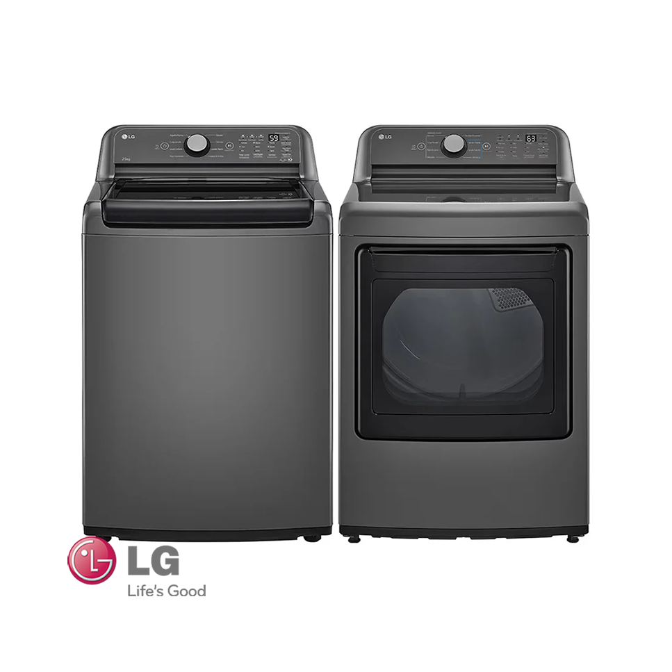 Combo LG Lavadora + Secadora de Gas 25 kgs Digital Smart Inverter