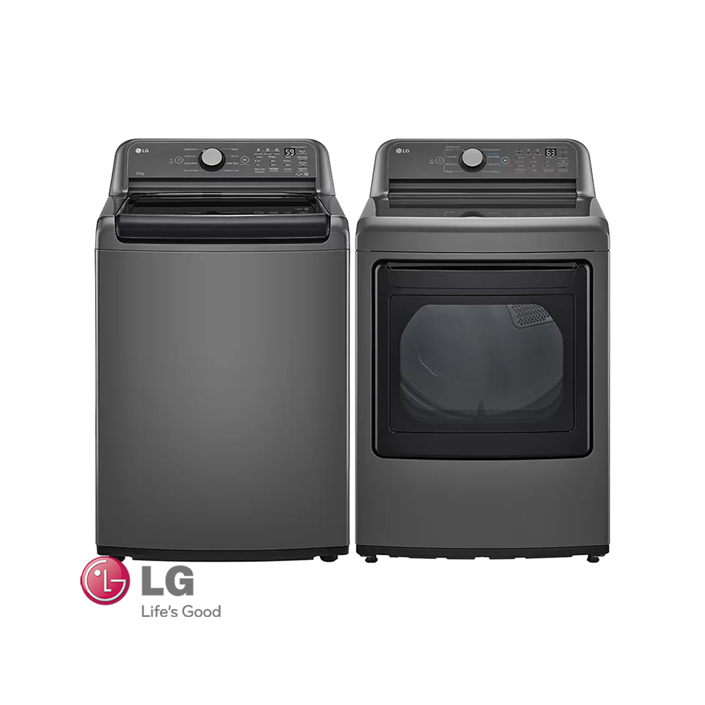 Combo LG Lavadora + Secadora de Gas 25 kgs Digital Smart Inverter