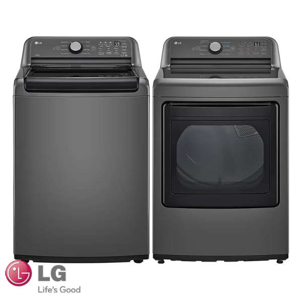 Combo LG Lavadora + Secadora de Gas 25 Kgs - 55 Lbs Digital Smart Inverter