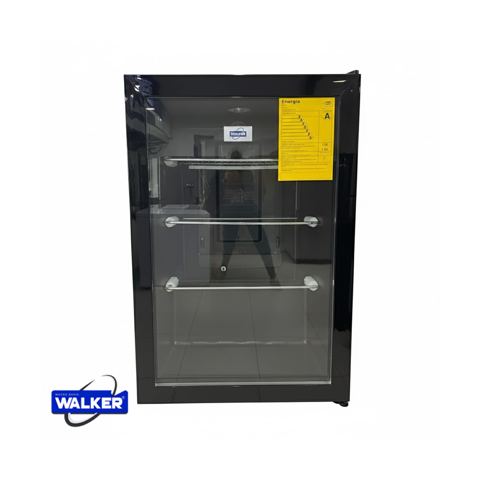 Vitrina Exhibidora Walker 70 Litros Vidrio Panorámico SL-90-1