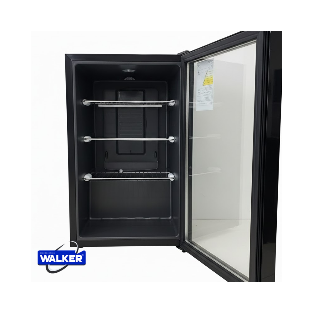 Vitrina Exhibidora Walker 70 Litros Vidrio Panorámico SL-90-1