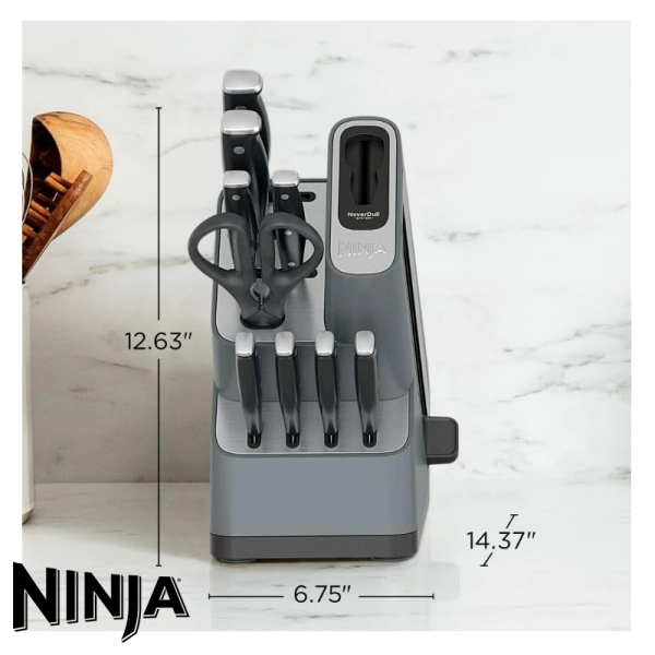 Juego de Cuchillos NINJA NEVERDULL 10 Piezas con Afilador K12010