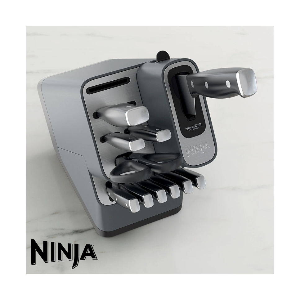 Juego de Cuchillos NINJA NEVERDULL 10 Piezas con Afilador K12010