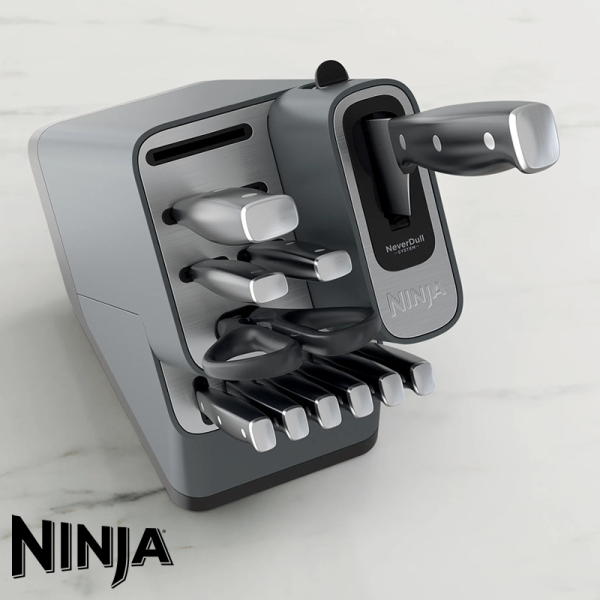 Juego de Cuchillos NINJA NEVERDULL 10 Piezas con Afilador K12010