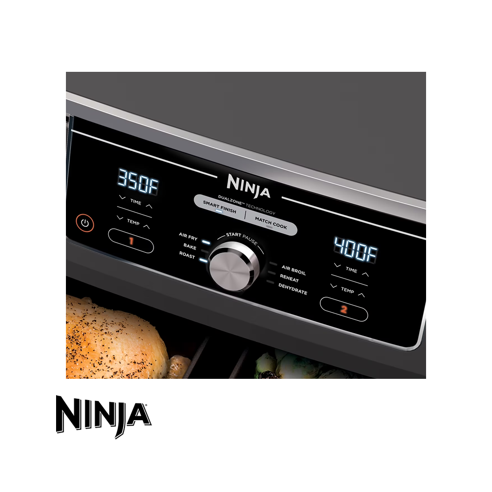 Freidora de Aire Ninja Digital de 2 Canastas 9.5 Litros DZ-401