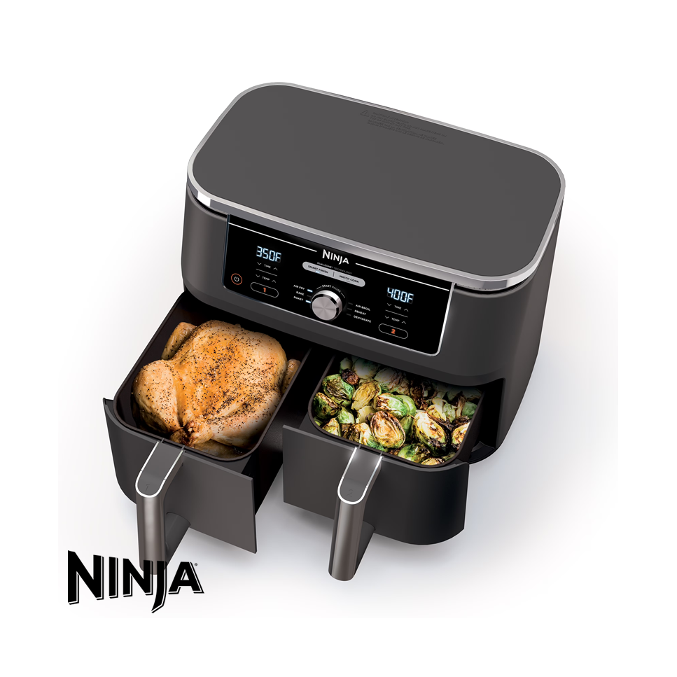 Freidora de Aire Ninja Digital de 2 Canastas 9.5 Litros DZ-401