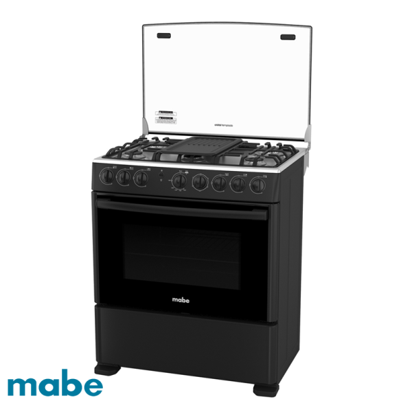Cocina a Gas Mabe 6 Quemadores Color Negro CM3020FN0