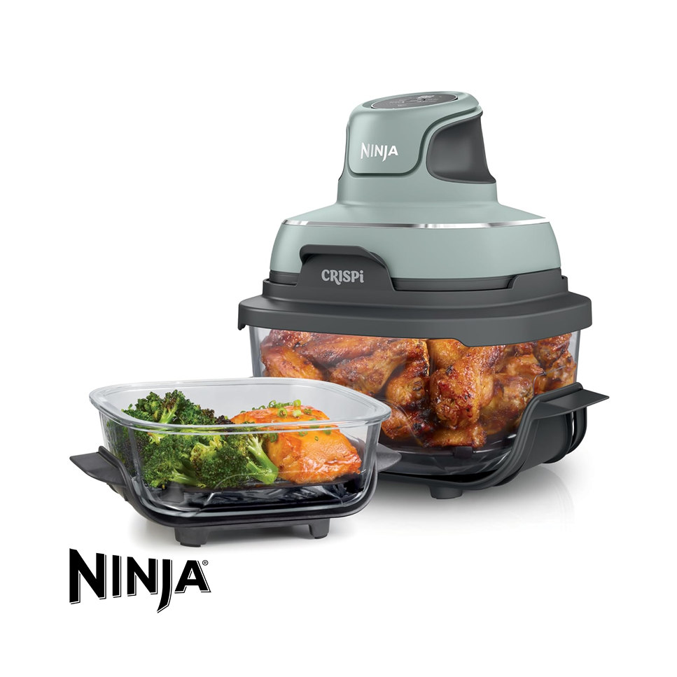 Freidora de Aire Ninja Crispi 2 Recipientes - 4 Funciones FN101GY