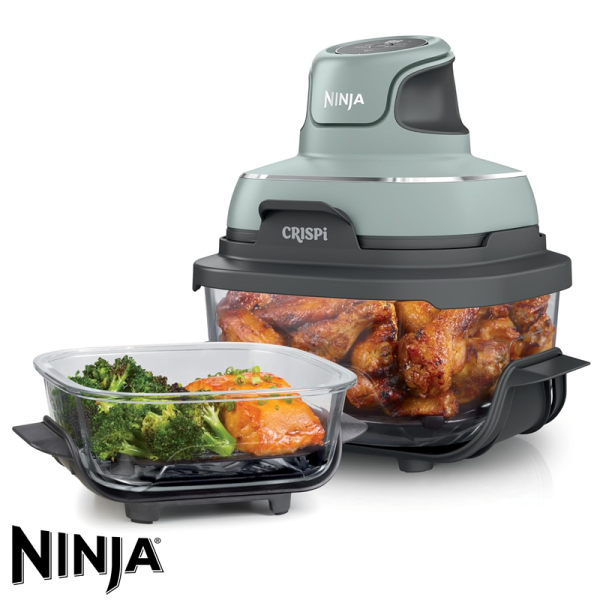 Freidora de Aire Ninja Crispi 2 Recipientes - 4 Funciones FN101GY