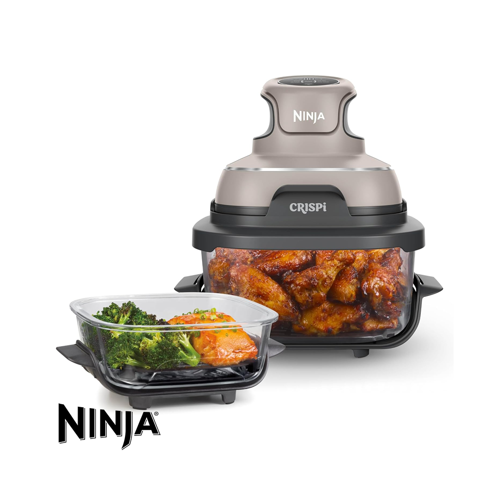 Freidora de Aire Ninja Crispi 2 Recipientes - 4 Funciones FN101GY