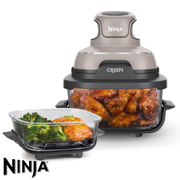 Freidora de Aire Ninja Crispi 2 Recipientes - 4 Funciones FN101GY