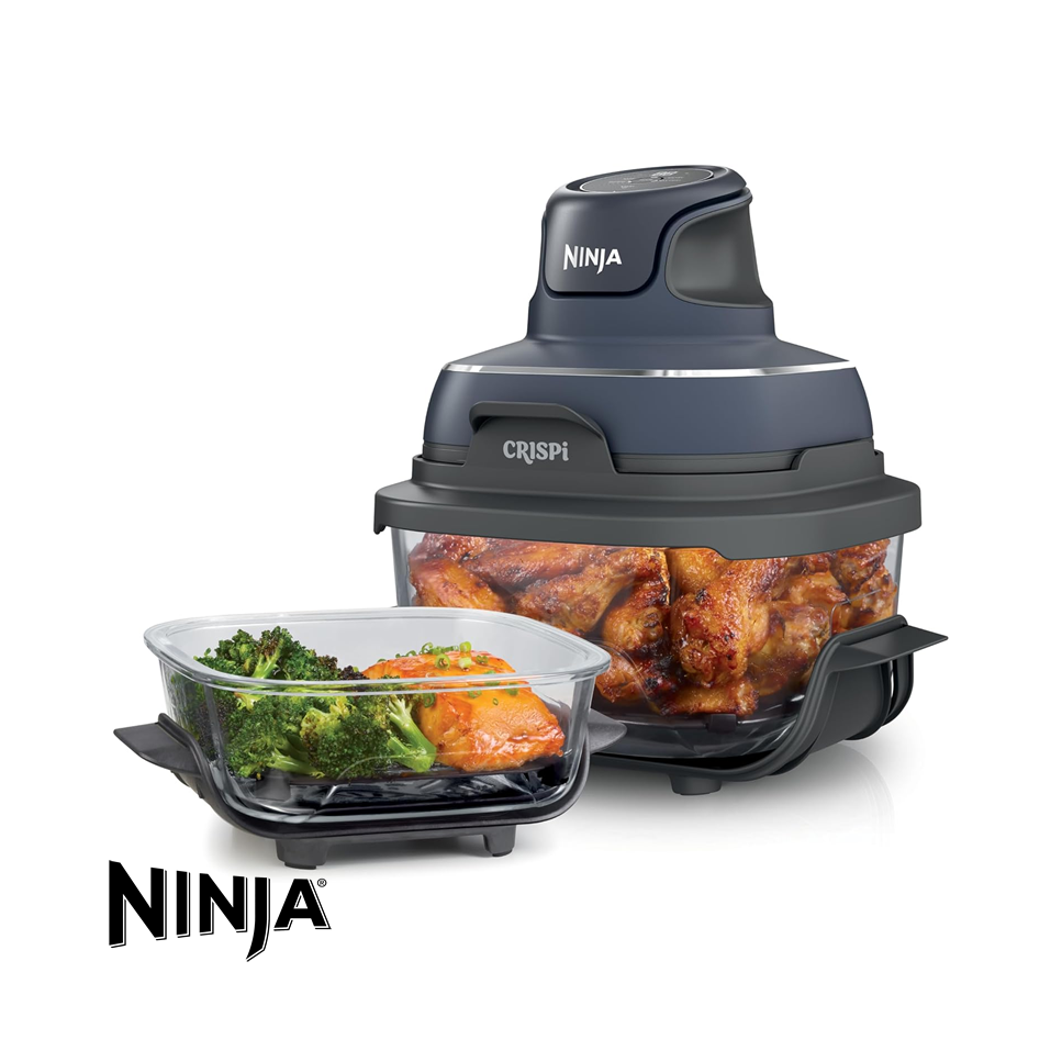 Freidora de Aire Ninja Crispi 2 Recipientes - 4 Funciones FN101GY