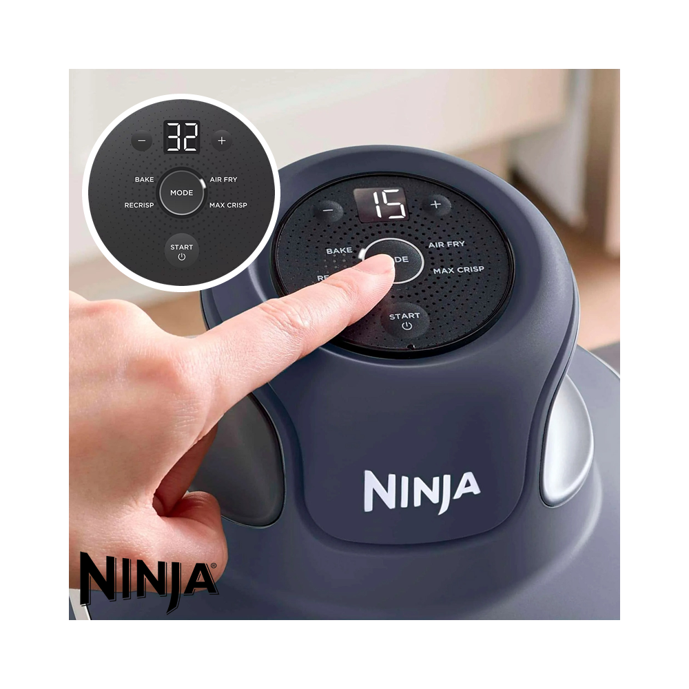 Freidora de Aire Ninja Crispi 2 Recipientes - 4 Funciones FN101GY