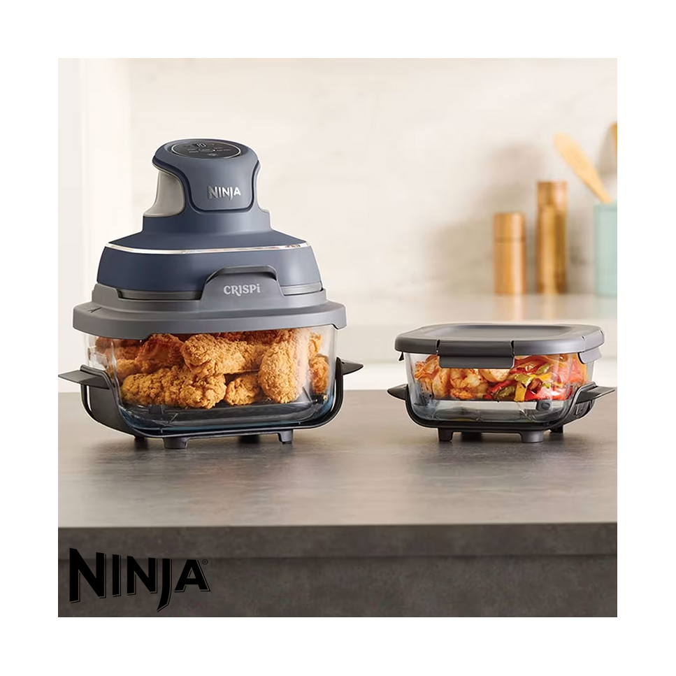 Freidora de Aire Ninja Crispi 2 Recipientes - 4 Funciones FN101GY