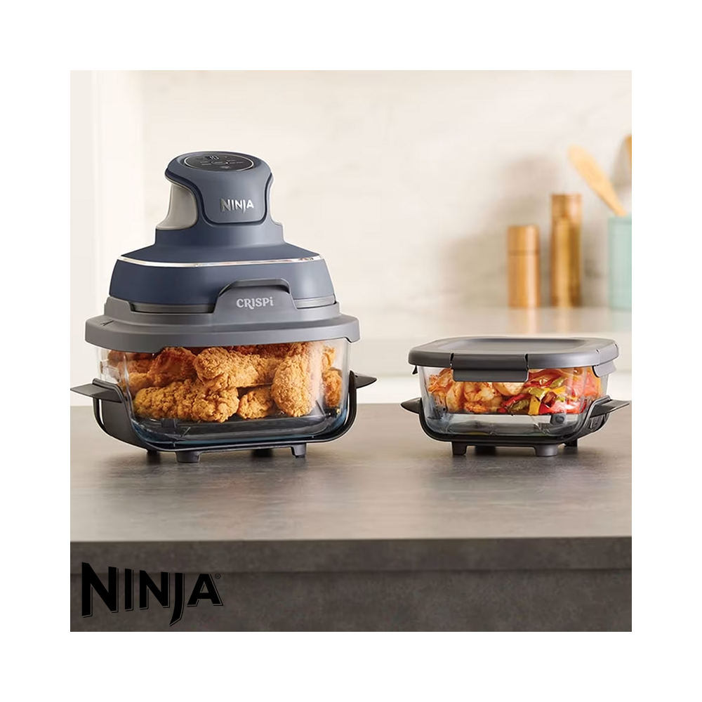 Freidora de Aire Ninja Crispi 2 Recipientes - 4 Funciones FN101GY