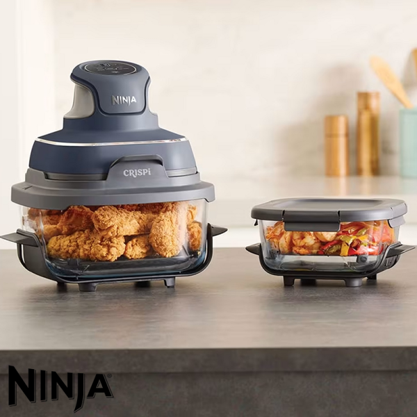 Freidora de Aire Ninja Crispi 2 Recipientes - 4 Funciones FN101GY