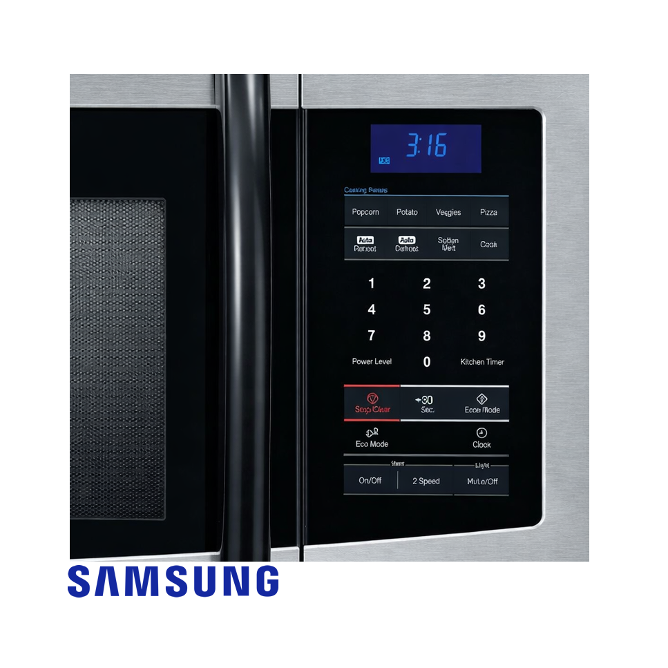 Microondas Samsung con Extractor de Olores de 45 Litros – 76 cm SMH1622S