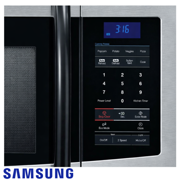 Microondas Samsung con Extractor de Olores de 45 Litros – 76 cm SMH1622S