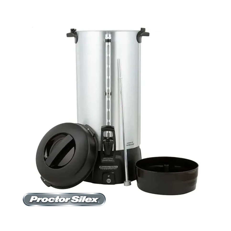 Cafetera Dispensador ProctorSilex Acero Inoxidable 100 Tazas 45100R