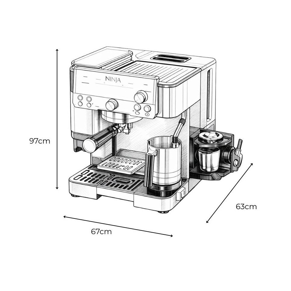 Cafetera Ninja Luxe Café Premier Espresso y Capuchino ES601