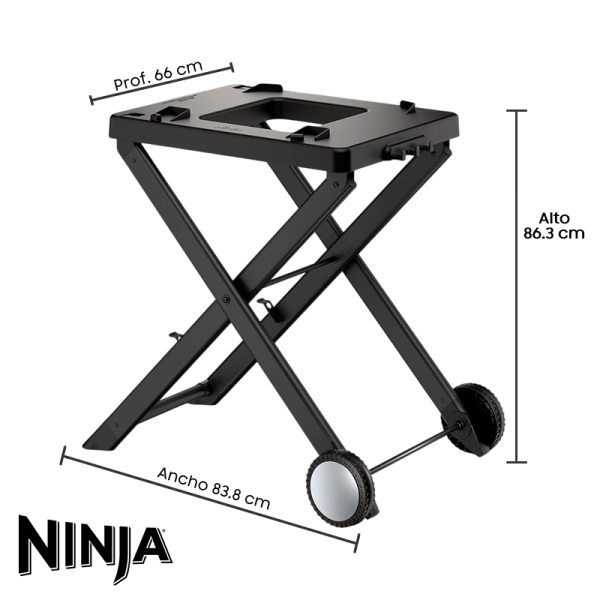 Parrilla Ahumadora Ninja Woodfire 7 en 1 Para Exteriores OG751