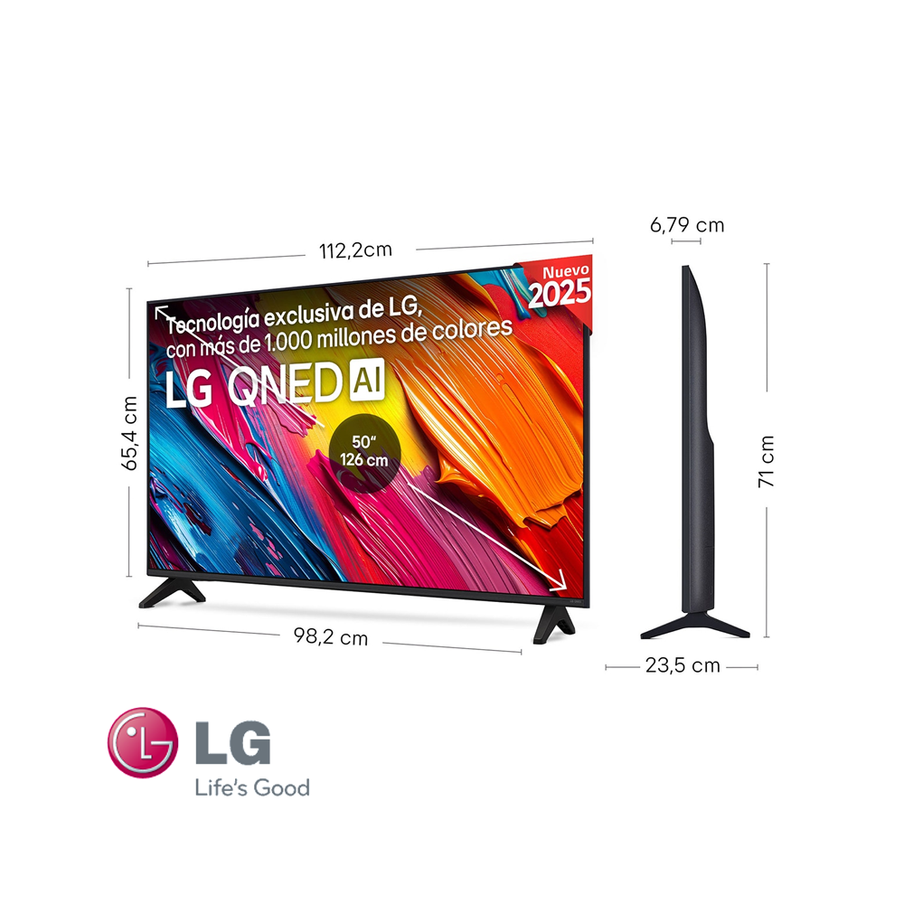 Televisor LG QNED 50″ Pulgadas – ThinQ™ AI – Ultra HD 4K 50QNED70