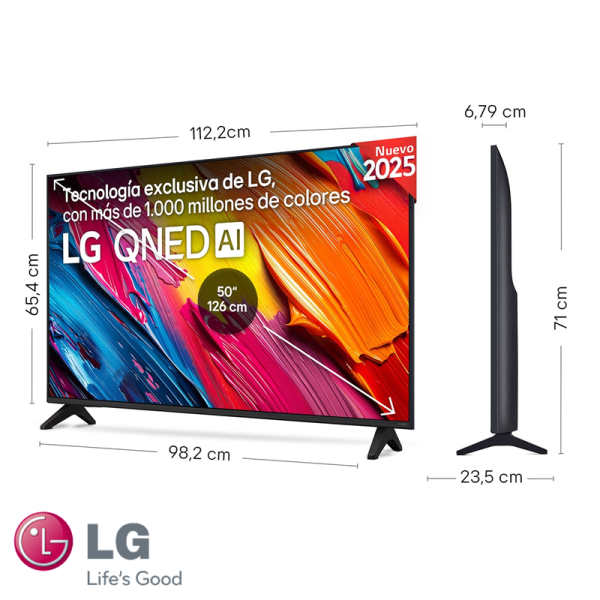 Televisor LG QNED 50″ Pulgadas – ThinQ™ AI – Ultra HD 4K 50QNED70