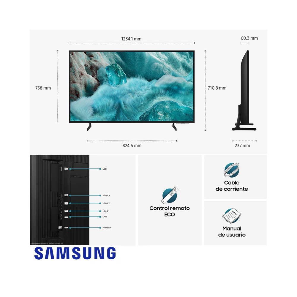 Televisor Samsung QLED 55″ Pulgadas UHD 4K 55Q7FA
