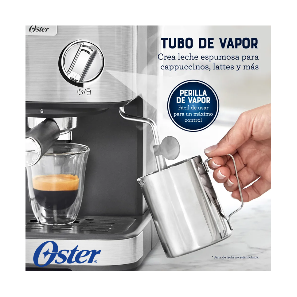 Cafetera Oster Compacta - Espresso, Latte y Capuchino BVSTEM5502
