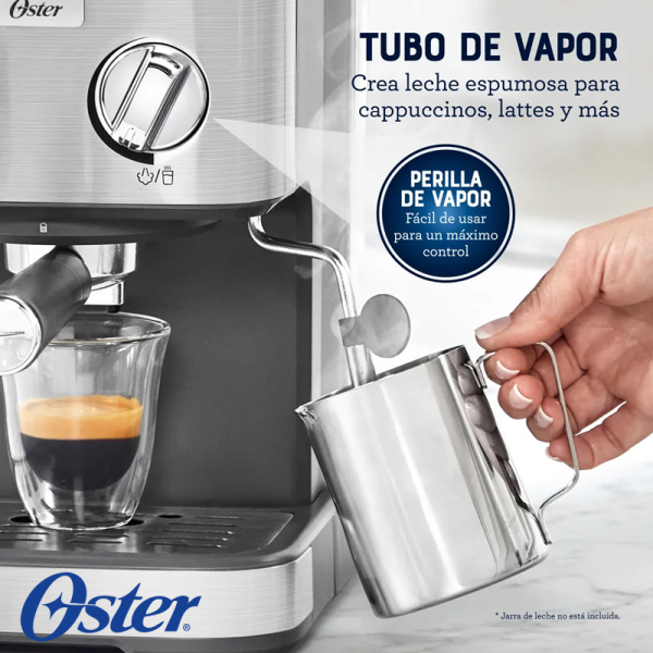 Cafetera Oster Compacta - Espresso, Latte y Capuchino BVSTEM5502