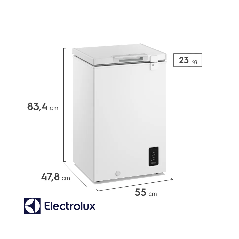 Congelador Horizontal Electrolux Dual 95 Litros Puerta Metálica EFH10S3Q5AW