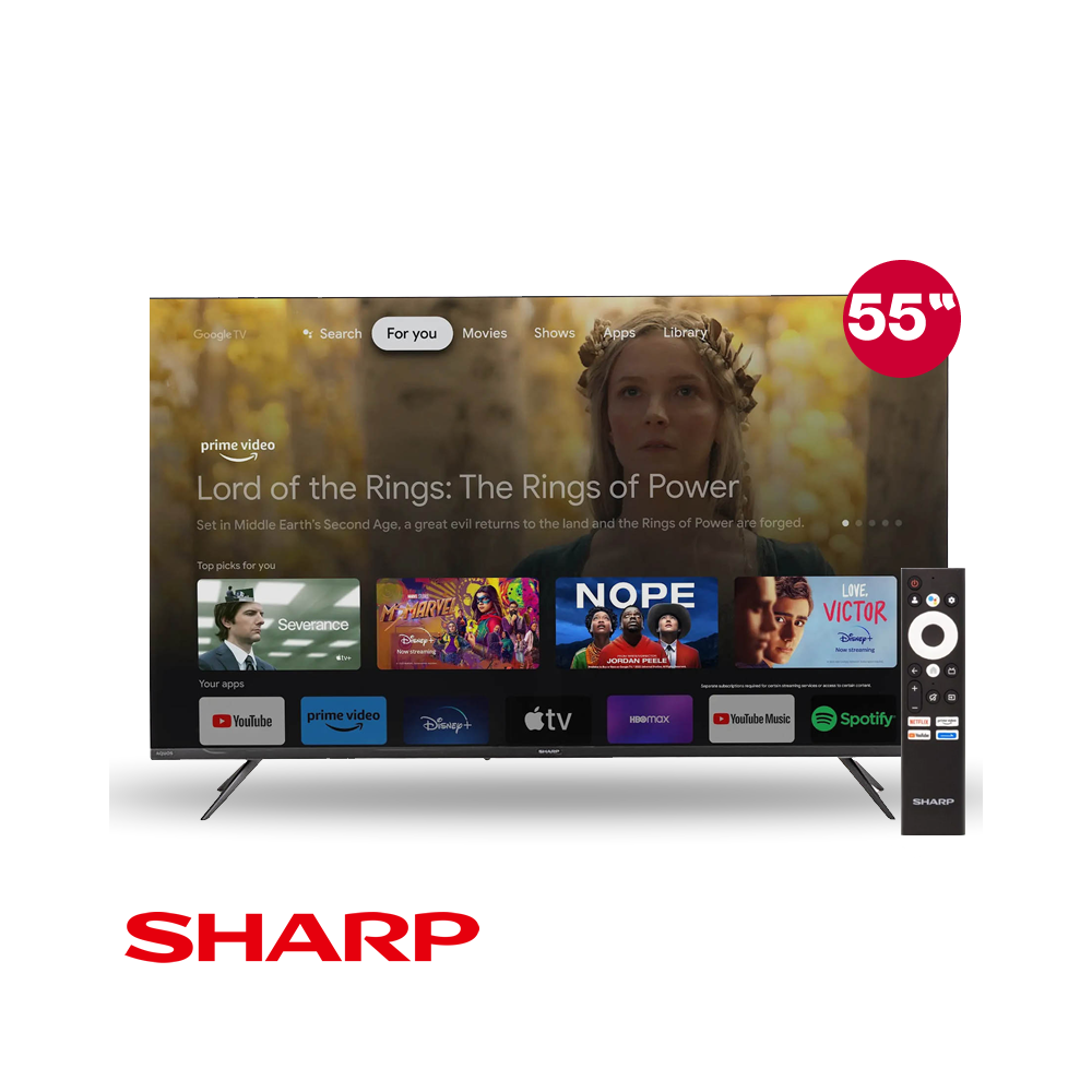 Televisor Sharp LED 55″ Pulgadas Ultra HD 4K GoogleTV 55FL6L
