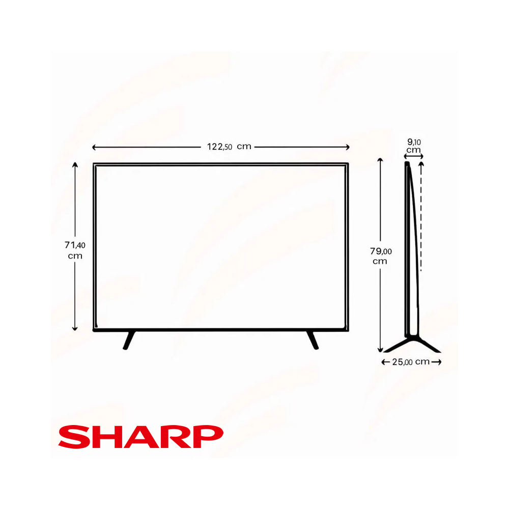 Televisor Sharp LED 55″ Pulgadas Ultra HD 4K GoogleTV 55FL6L