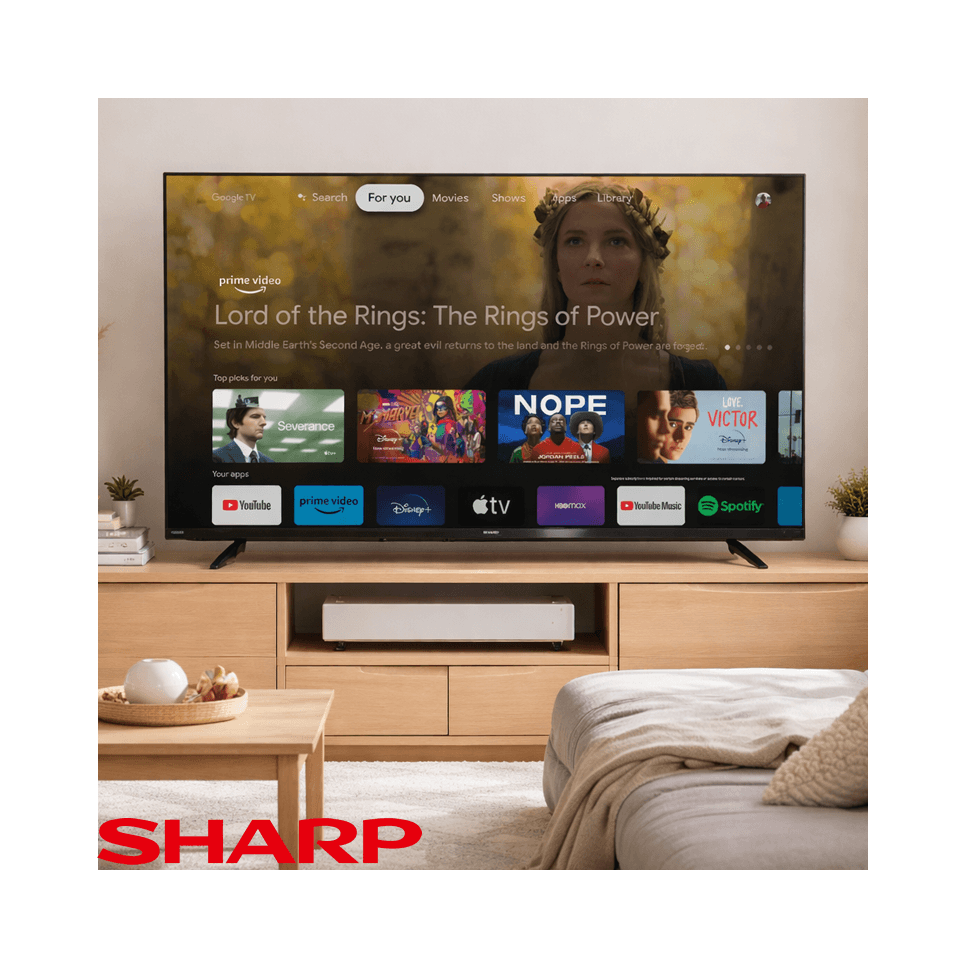 Televisor Sharp LED 55″ Pulgadas Ultra HD 4K GoogleTV 55FL6L